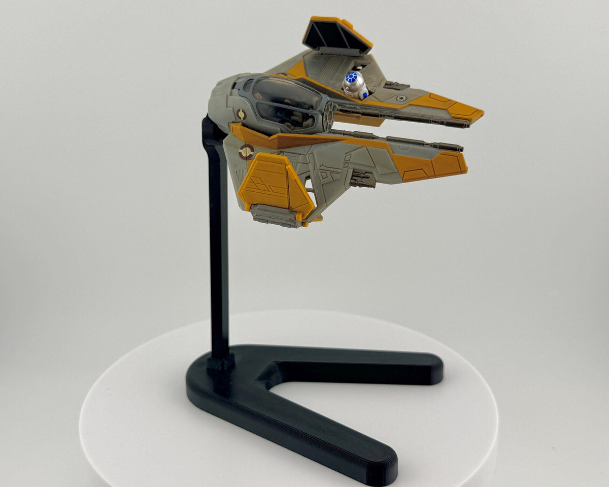 Jedi Interceptor Flight Stand for Micro Galaxy Squadron | Cosmic Swap Display Stand Packs