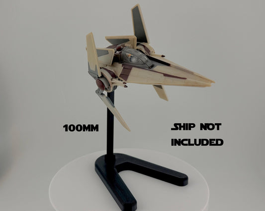 V Wing Torrent Starfighter Flight Stand for Micro Galaxy Squadron | Cosmic Swap Display Stand Packs