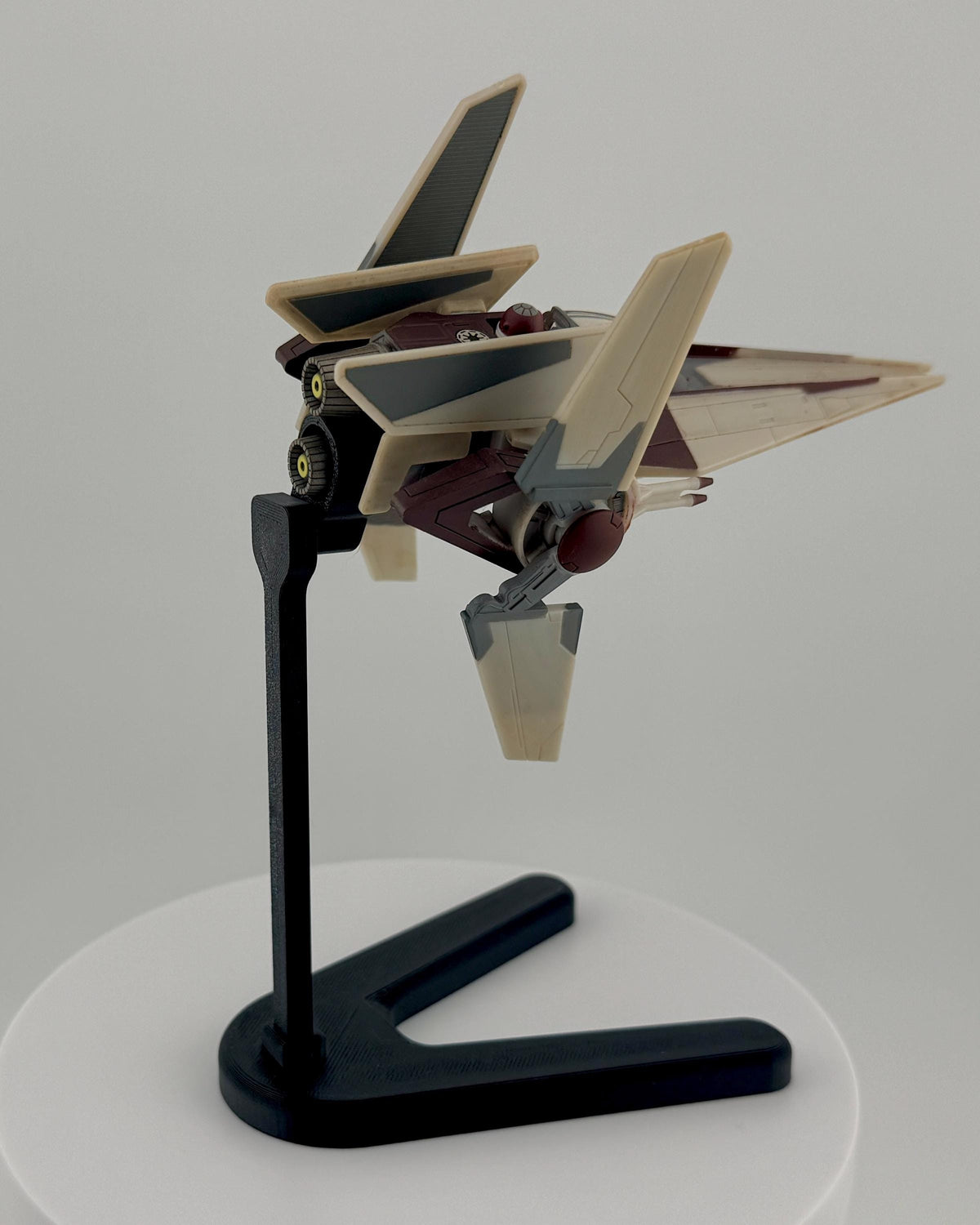V Wing Torrent Starfighter Flight Stand for Micro Galaxy Squadron | Cosmic Swap Display Stand Packs