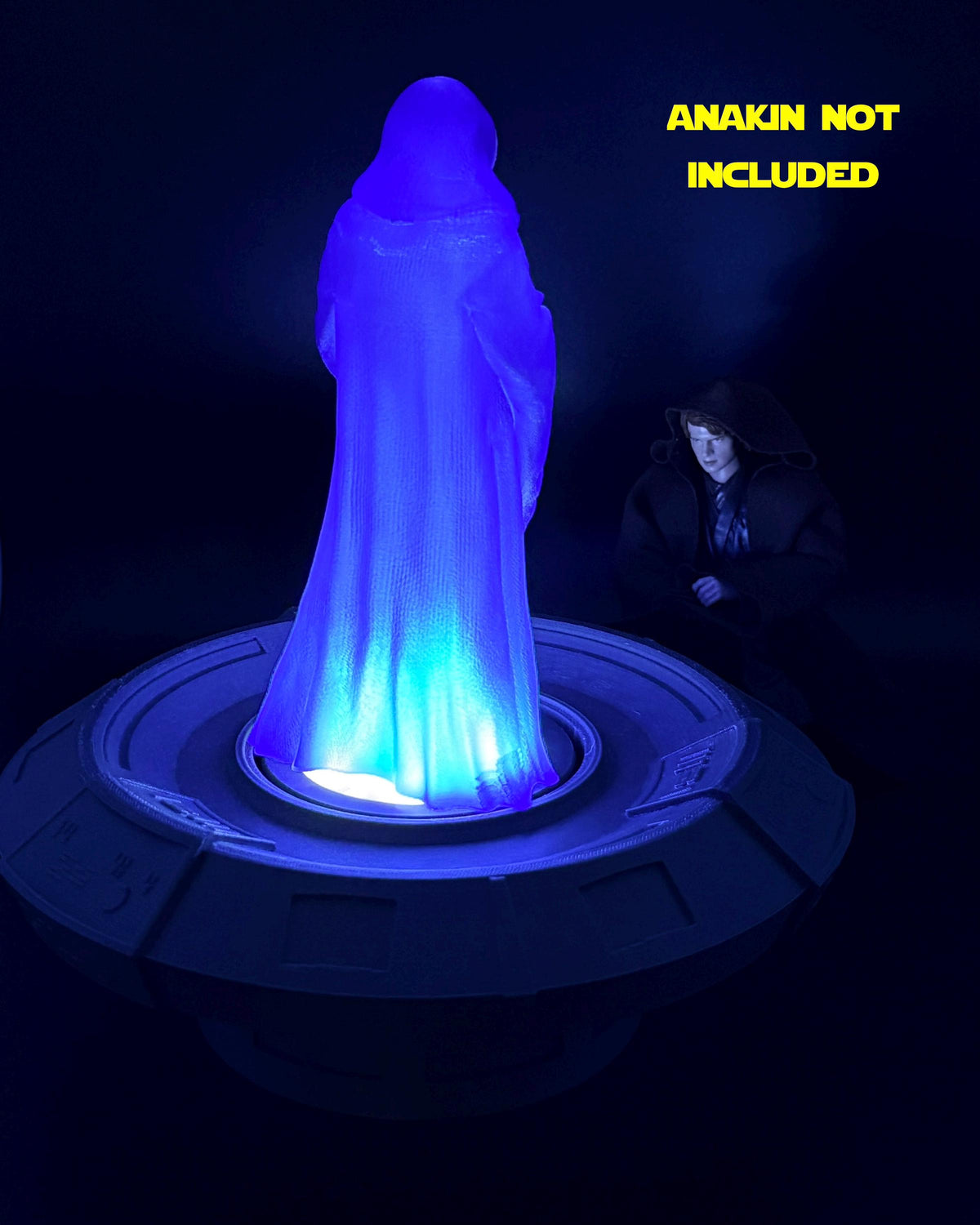 Darth Sidious Inspired Hologram Display Piece | 1:12 Scale Holotable for Black Series | Custom 3D Printed Display | Limited Run