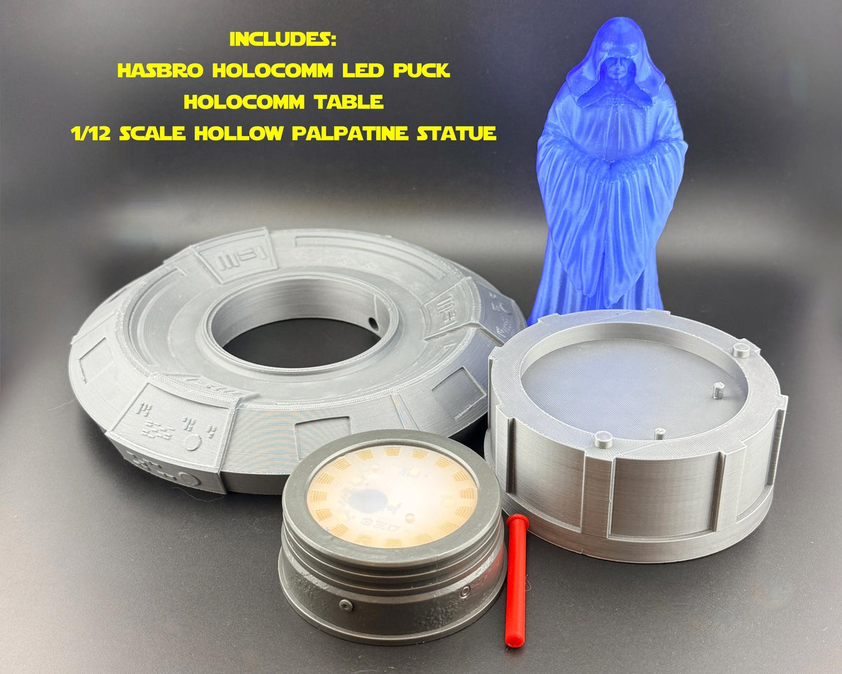 Darth Sidious Inspired Hologram Display Piece | 1:12 Scale Holotable for Black Series | Custom 3D Printed Display | Limited Run