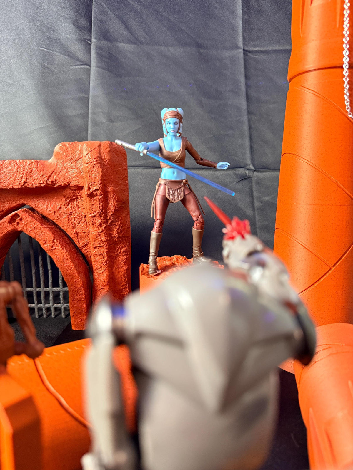 Battle of Geonosis Diorama Set for Black Series & TVC | Attack of the Clones Arena Display for 1/12 and 3.75 Figures