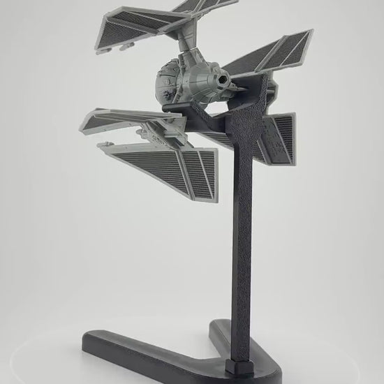 TIE Defender Flight Stand for Micro Galaxy Squadron | Cosmic Swap Flight Stands | Fixed-Height, Multi-Height, Dynamic Packs