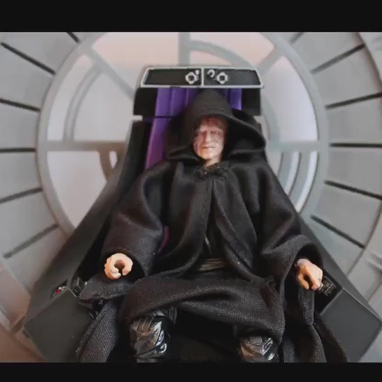 Emperor Palpatine Throne for Star Wars Black Series 1/12 Scale Hot Toys 1/6 Scale Vintage Collection 3.75” Death Star Throne Room Backdrop