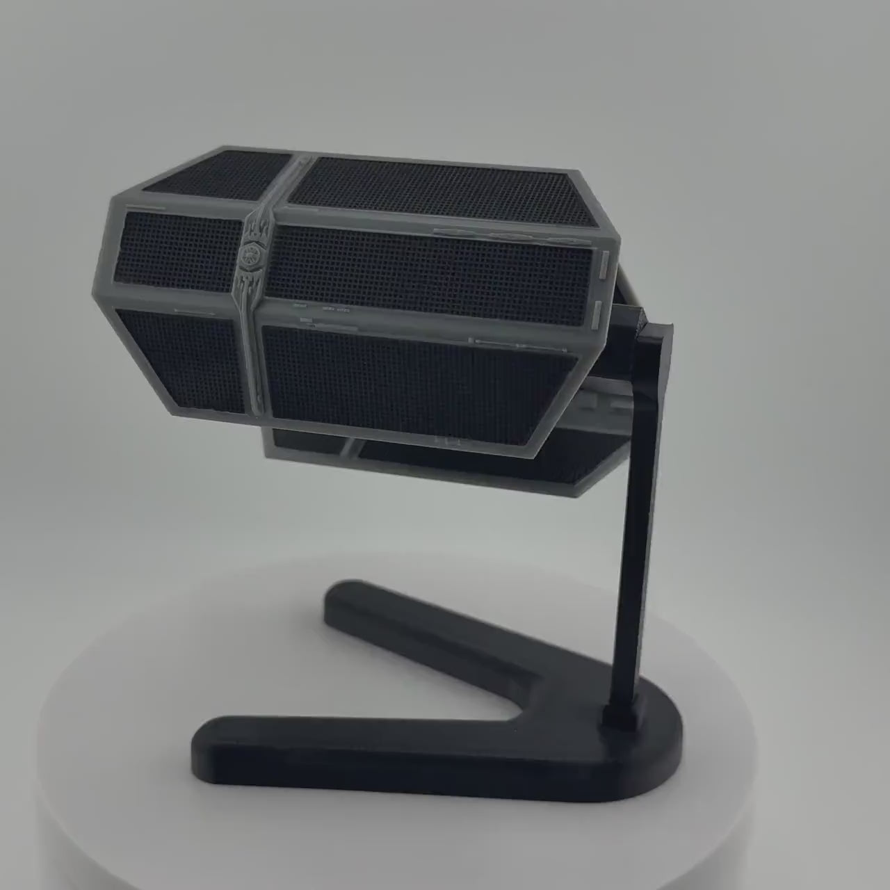 Darth Vader’s TIE Advanced Flight Stand for Micro Galaxy Squadron | Cosmic Swap Display System | Fixed-Height, Multi-Height, Dynamic Packs