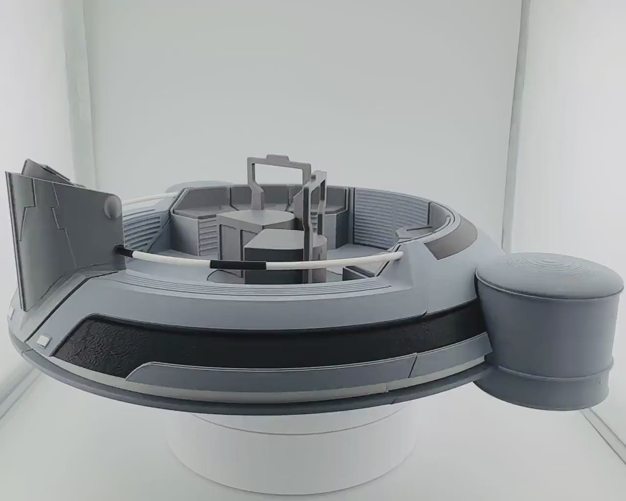 Senate Pod Diorama 1/12 Scale | Star Wars Black Series Display Stand 6 Inch Figure Diorama | Model Kit and Size Options | Landspeeder Luke