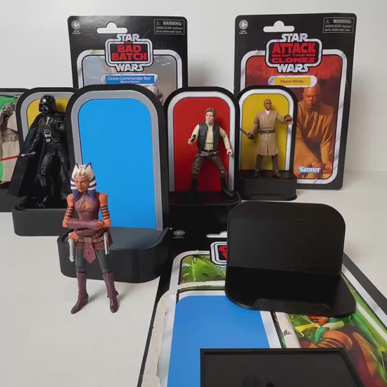 Cardback Keeper Stands for Star Wars The Vintage Collection 3.75" Figures Designed by Landspeeder Luke