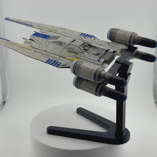 U-Wing Flight Stand STL File | Modular Display Stand for Micro Galaxy Squadron | Cosmic Swap Flight Stands Digital Download