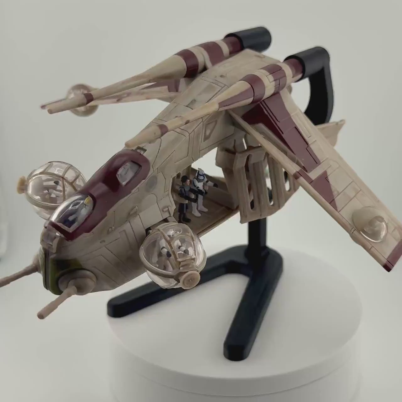 LAAT Flight Stand STL File | Modular Display Stand for Micro Galaxy Squadron | Cosmic Swap Flight Stands Digital Download