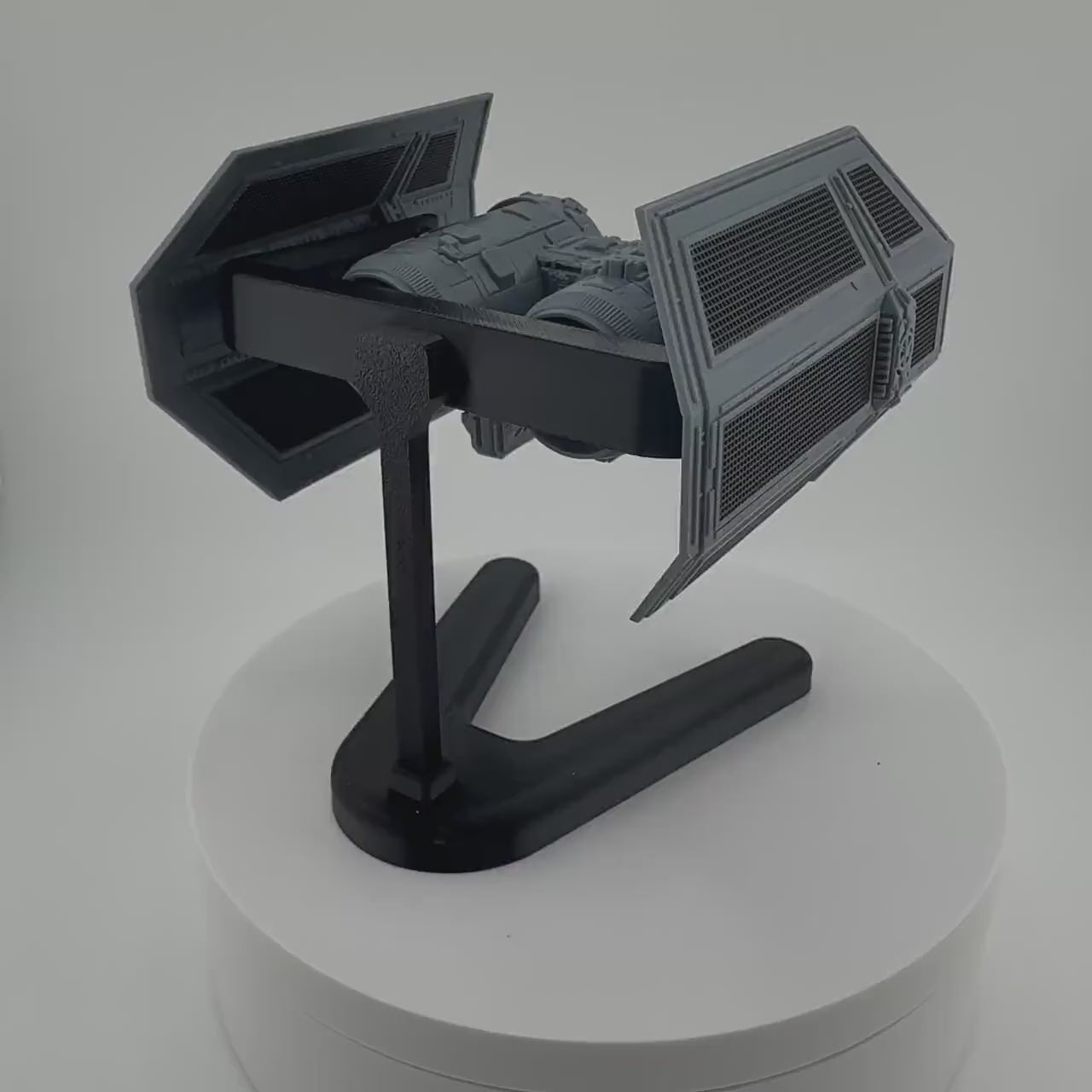 TIE Bomber Flight Stand STL File | Modular Display Stand for Micro Galaxy Squadron | Cosmic Swap Flight Stands Digital Download