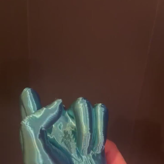 3D Printed Collapsing Middle Finger: Funny Gag Gift Desk Toy