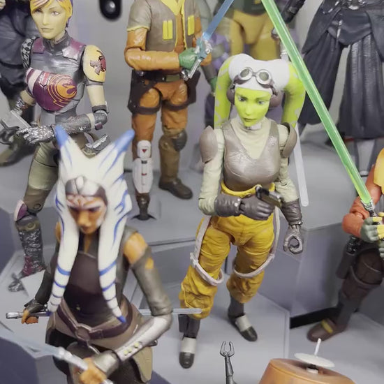 Hexagon Figure Display Stand: 6-Inch Scale Figures, Helmet Bases