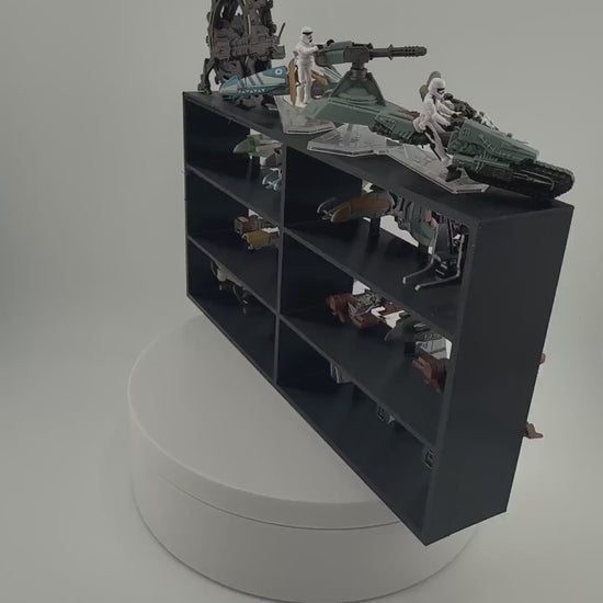 Cosmic Swap Scout Class Display Stand | Peg Display System for Micro Galaxy Squadron | Holds 18 Vehicles