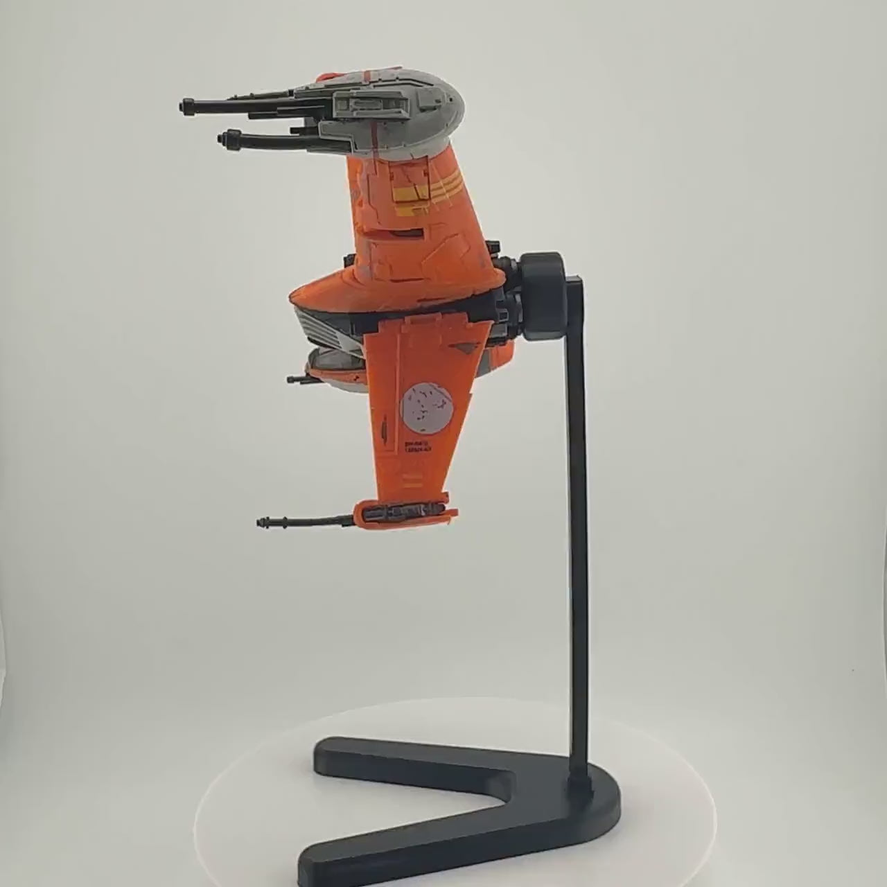 B-Wing Flight Stand – Cosmic Swap Modular Display System for Micro Galaxy Squadron | Fixed-Height, Multi-Height, and Dynamic Packs