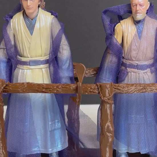 Force Ghost Bridge Diorama Stand for Star Wars Black Series, 3D Printed Endor Scene Display