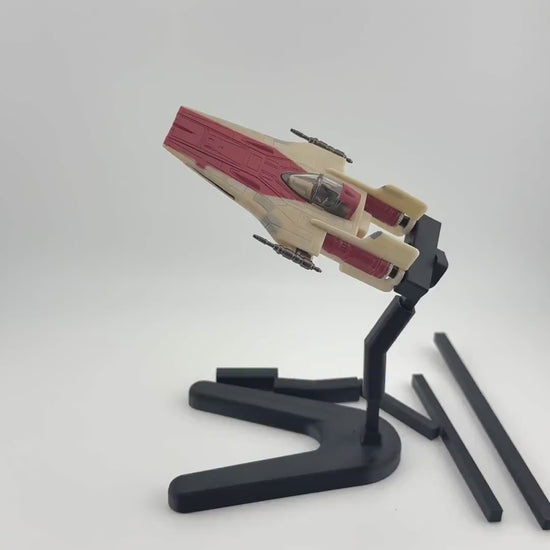 V-19 Torrent Starfighter Flight Stand for Micro Galaxy Squadron | Cosmic Swap Display Stand Packs