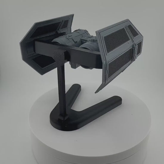 TIE Bomber Flight Stand for Micro Galaxy Squadron | Cosmic Swap Flight Stands | Fixed-Height, Multi-Height, Dynamic Packs | Starfighter