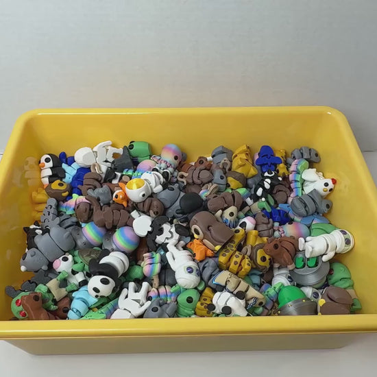 3D Printed Articulated Mini Animal Fidget Toy: Sensory Desk Pet