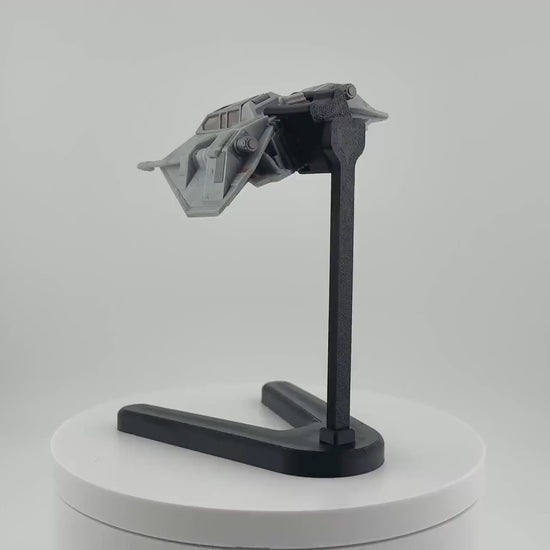 Snowspeeder Flight Stand for Micro Galaxy Squadron | Cosmic Swap Flight Stands | Fixed-Height, Multi-Height, Dynamic Packs | Black or White