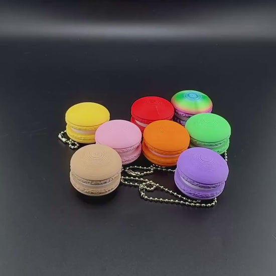Macaron Clicker Fidget Keychain | 3D Printed Sensory Toy | Cute Stress Relief Gift for Desk, Bag, or Pocket | Clicky Keyring | Rainbow Pride