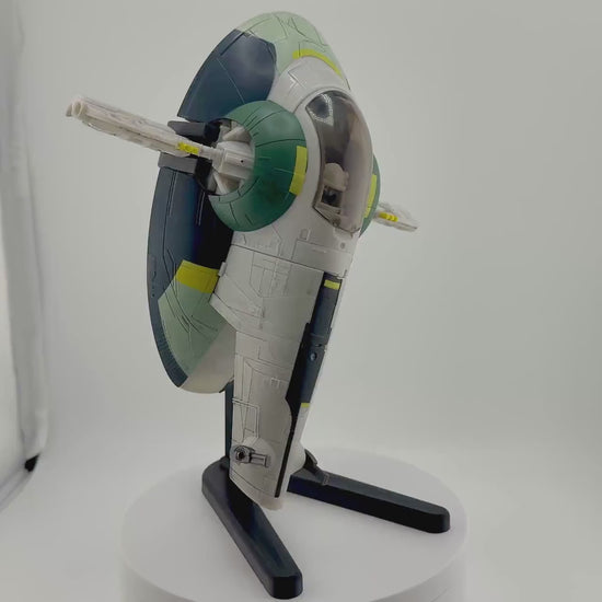 Boba Fett’s Starship (Slave 1) Flight Stand STL File | Modular Display Stand for Micro Galaxy Squadron | Cosmic Swap Digital Download