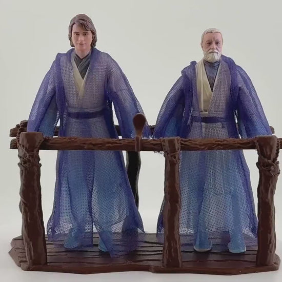 Force Spirit Bridge Display | Force Ghost Bridge Diorama | Star Wars The Vintage Collection | TVC Display Stand | Obi-Wan Anakin Yoda Scene